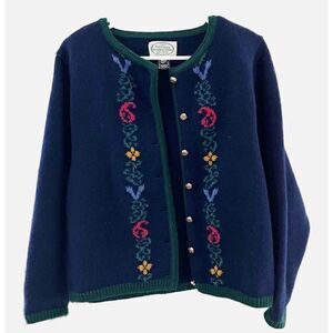 Vintage Blarney Woollen Mills Wool Cardigan Sweater
